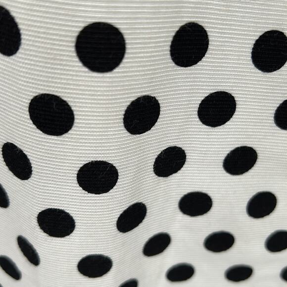 UBU Women's Black & White Polkadot Zip Top/Jacket/Blazer Size Large - Picture 3 of 15